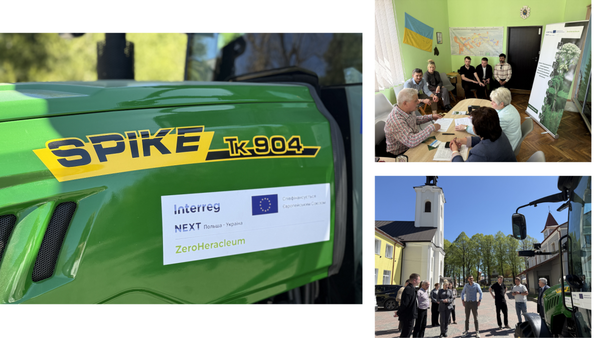 Трактори SPIKE працюватимуть у громадах Львівщини для боротьби з борщівником Сосновського