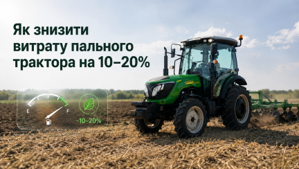 Як зменшити витрату пального трактора на 10–20%