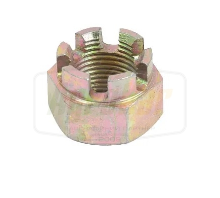 Гайка 803-239C NUT HEX SLOTTED 1 1/2-12 PLT - фото 1