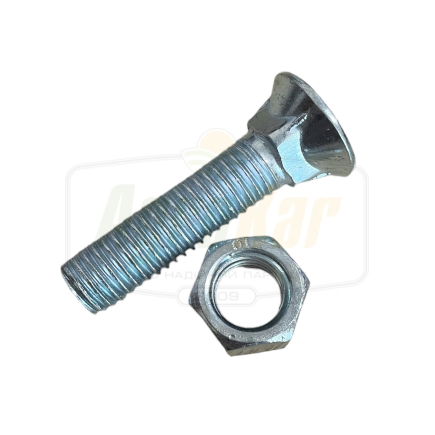 Bolt with nut M12x50 DIN608 ploughshare 10.9 10H1160 / 10H1230 - photo 1